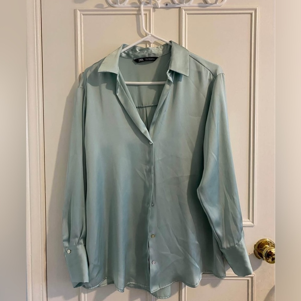 Zara Mint Green Shirt - M ( Woman’s)